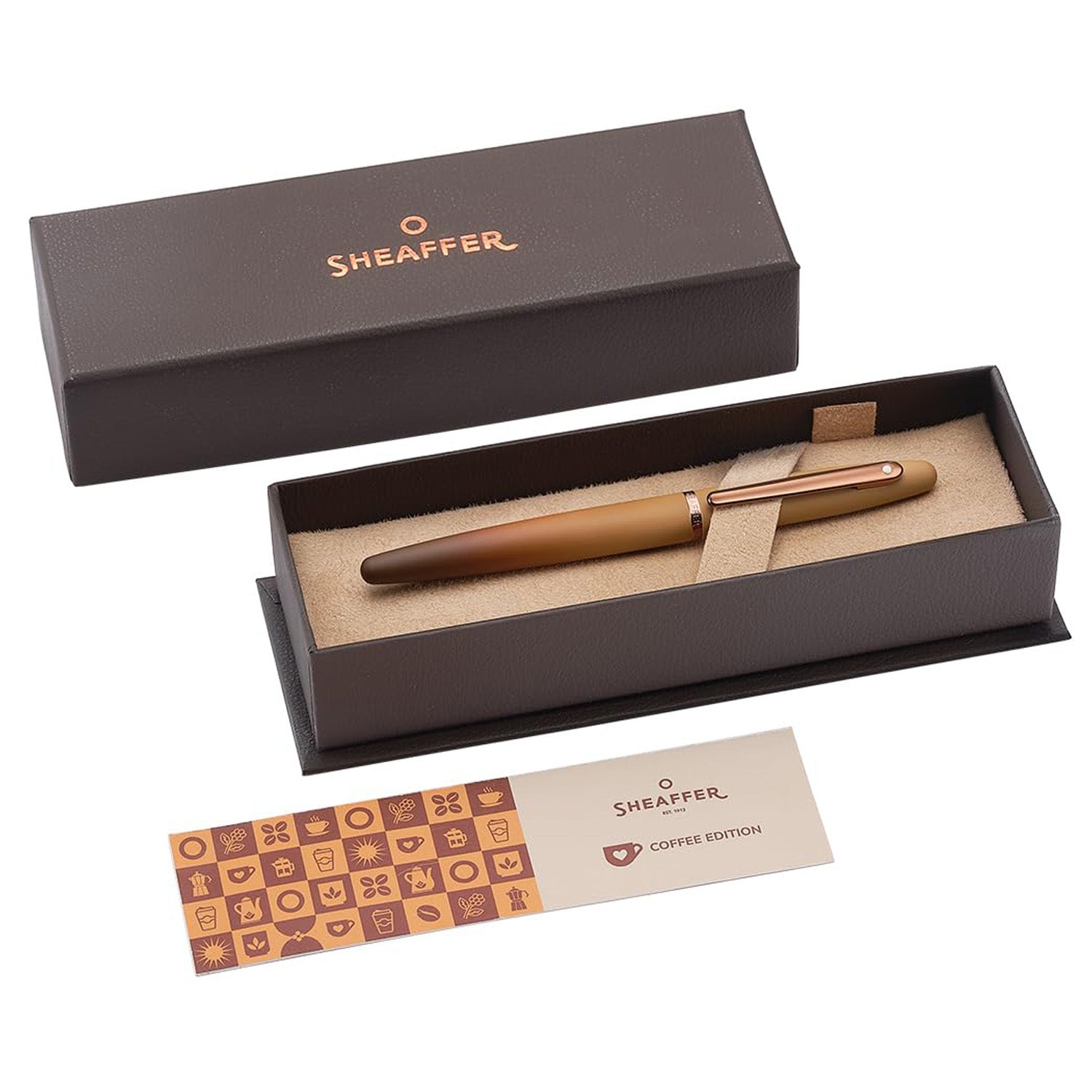 Sheaffer VFM Coffee Edition Matte Brown PVD Roller Ball Pen E9428 (Special Edition)