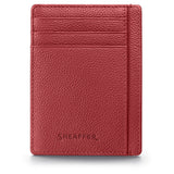Sheaffer VFM Excessive Red CT Ballpoint Pen + Credit Card Holder Gift Set G9403