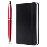 Sheaffer VFM Excessive Red CT Ballpoint Pen + Notebook Gift Set G9403