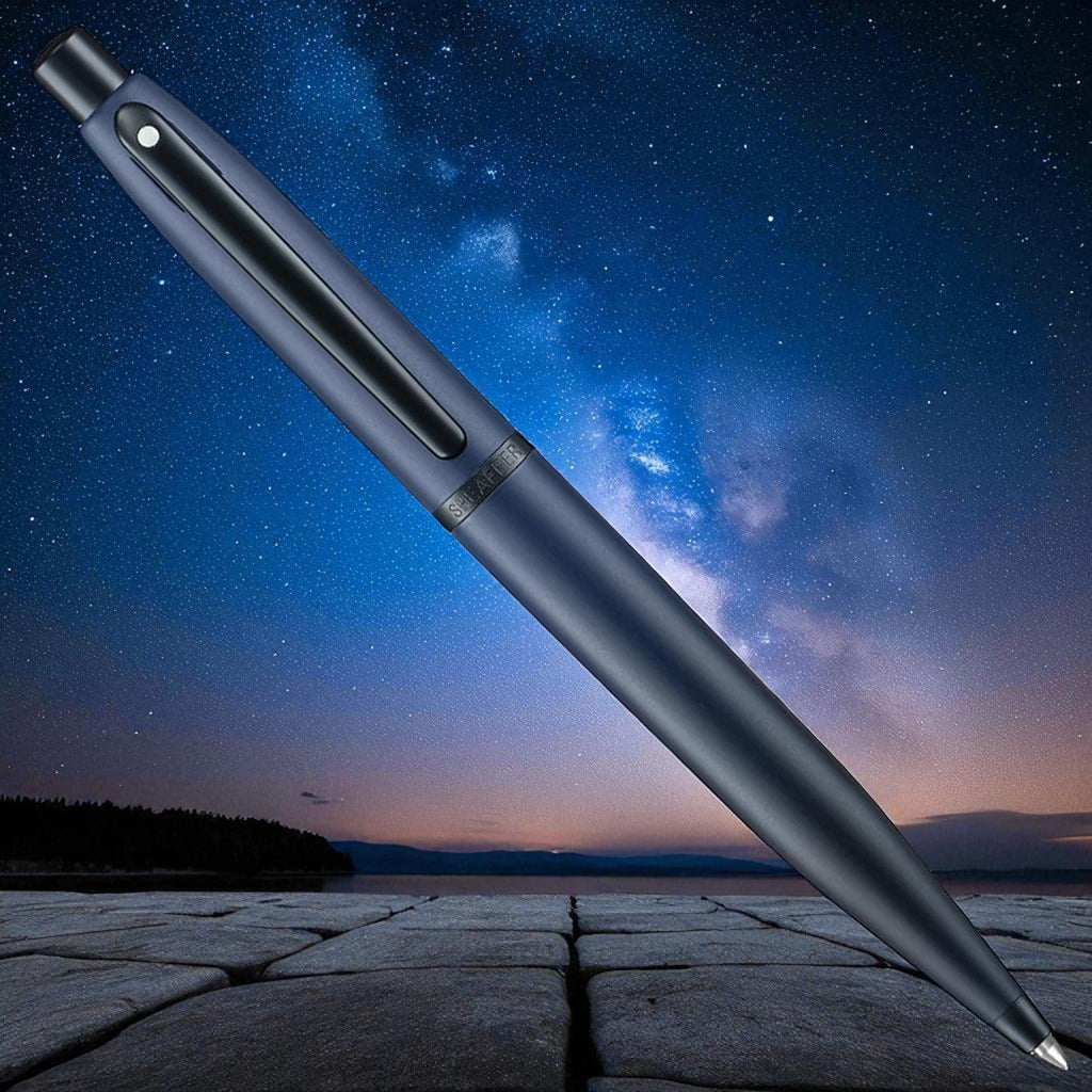Sheaffer VFM Matte Blue PVD Ballpoint Pen E9429