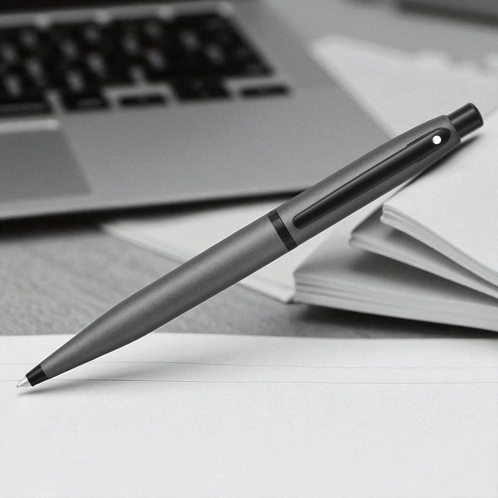 Sheaffer VFM Matte Grey PVD Ballpoint Pen A9424