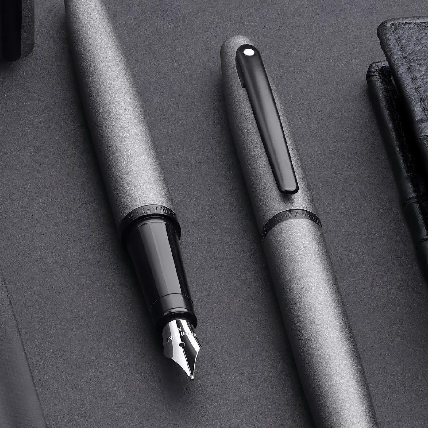 Sheaffer VFM Matte Grey PVD Fountain Pen