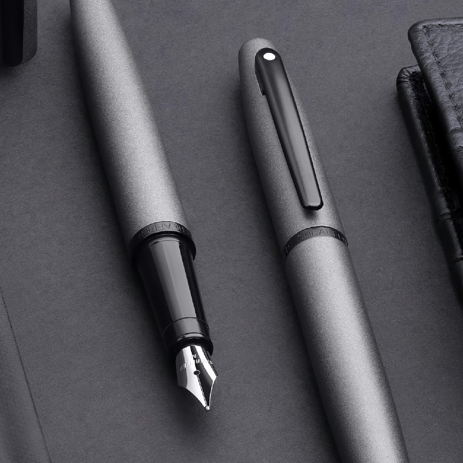 Sheaffer VFM Matte Grey PVD Fountain Pen