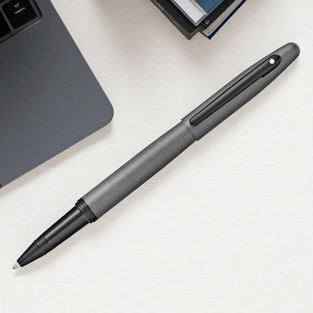 Sheaffer VFM Matte Grey PVD Roller Ball Pen A9424