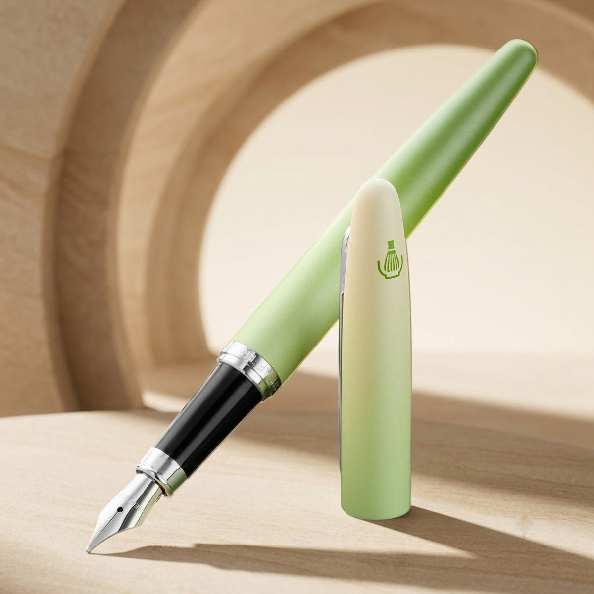 Sheaffer VFM Matcha Green Ombre Gradient CT Fountain Pen