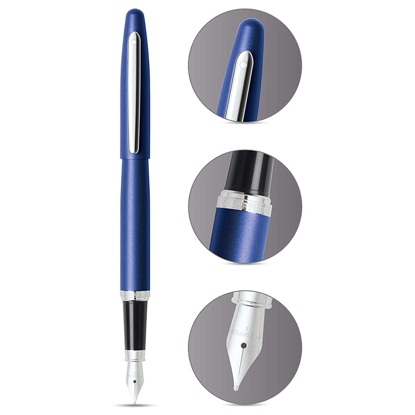 Sheaffer VFM Neon Blue CT Fountain Pen