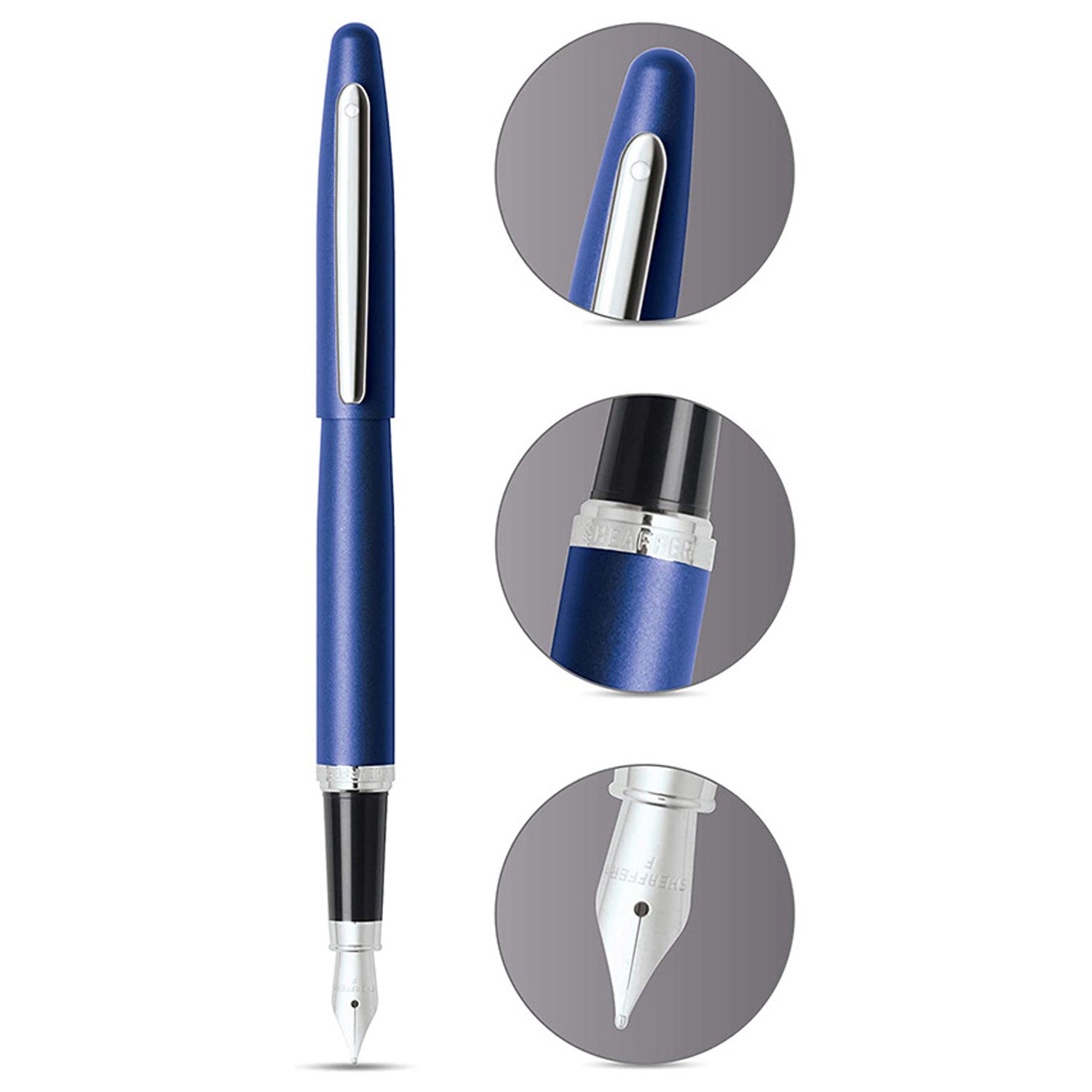 Sheaffer VFM Neon Blue CT Fountain Pen