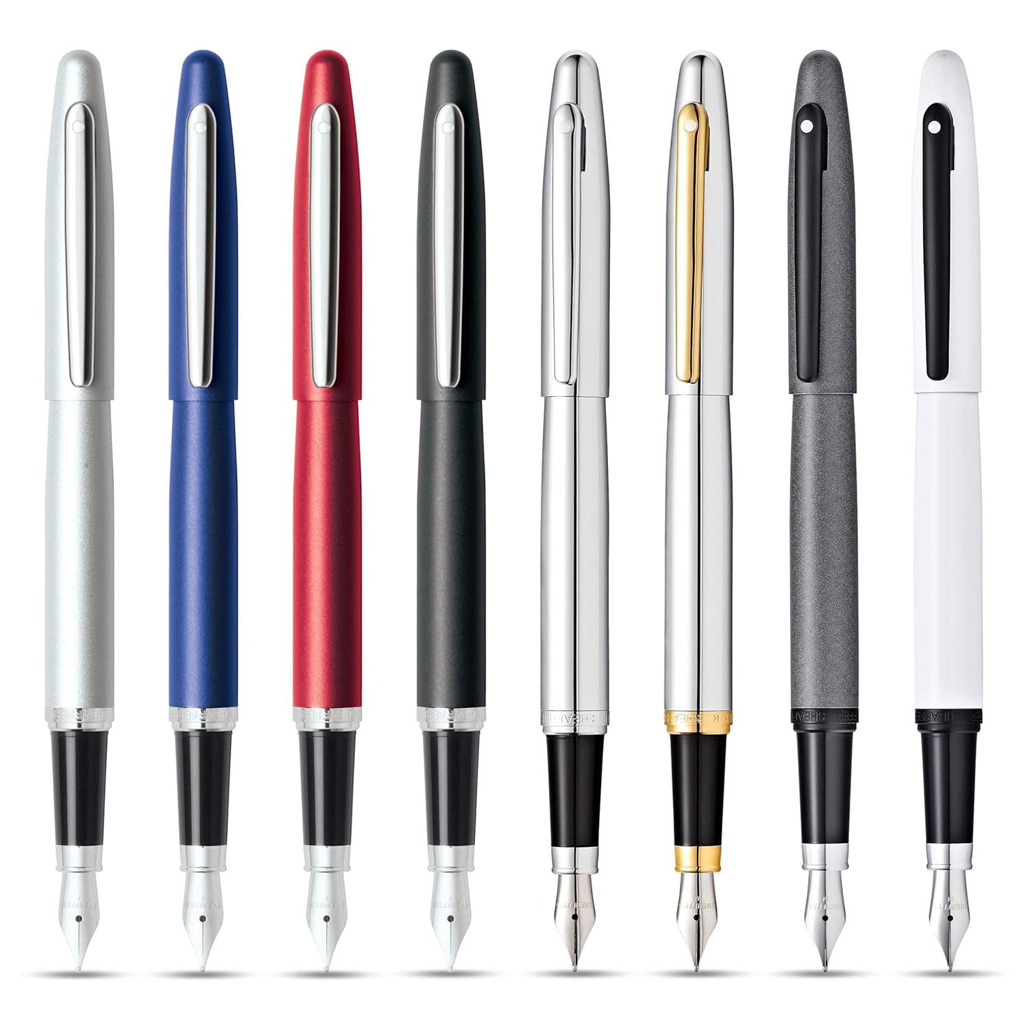 Sheaffer VFM Glossy White PVD Fountain Pen