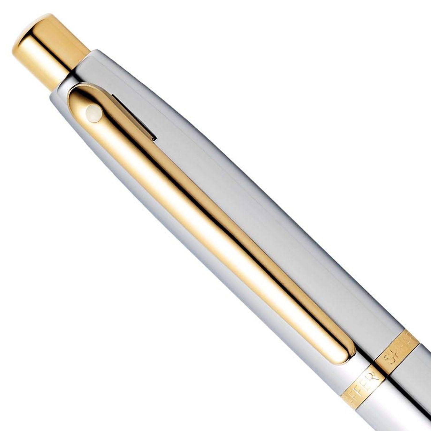 Sheaffer VFM Polished Chrome GT Ballpoint Pen + Notebook Gift Set G9422