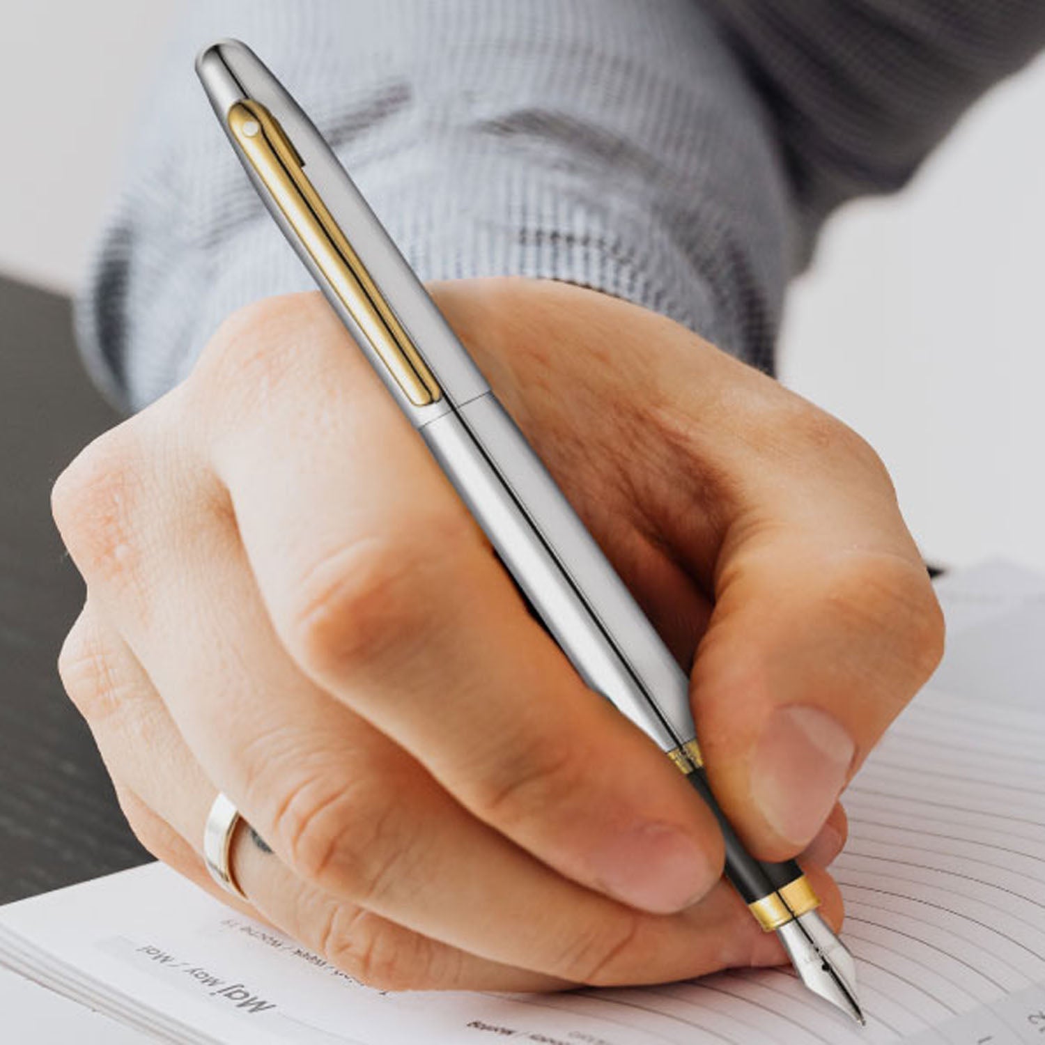 Sheaffer VFM Polished Chrome GT Fountain Pen