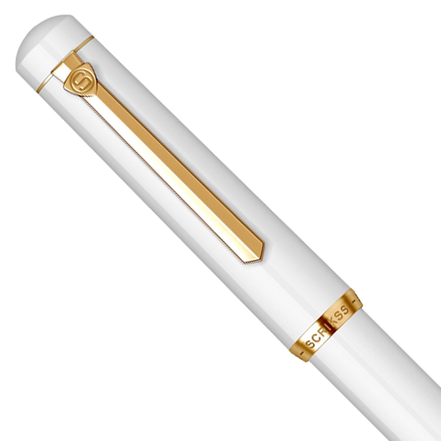 Scrikss 419 White GT Fountain Pen