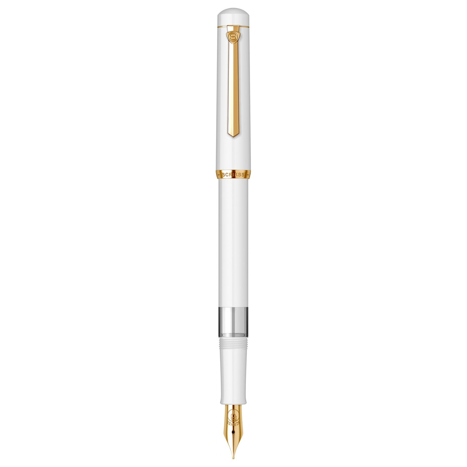 Scrikss 419 White GT Fountain Pen