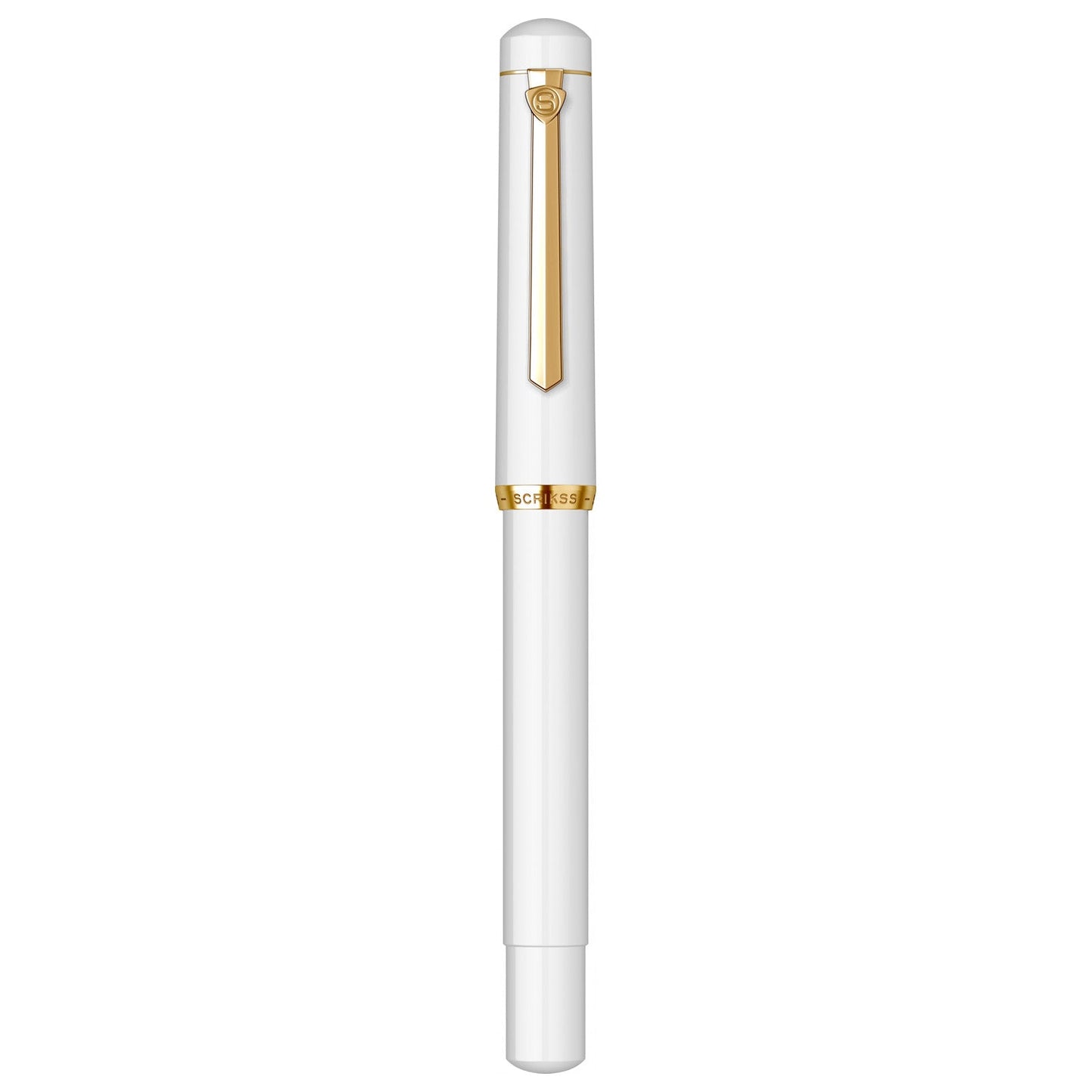 Scrikss 419 White GT Fountain Pen