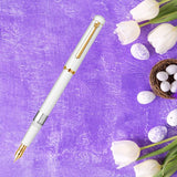 Scrikss 419 White GT Fountain Pen