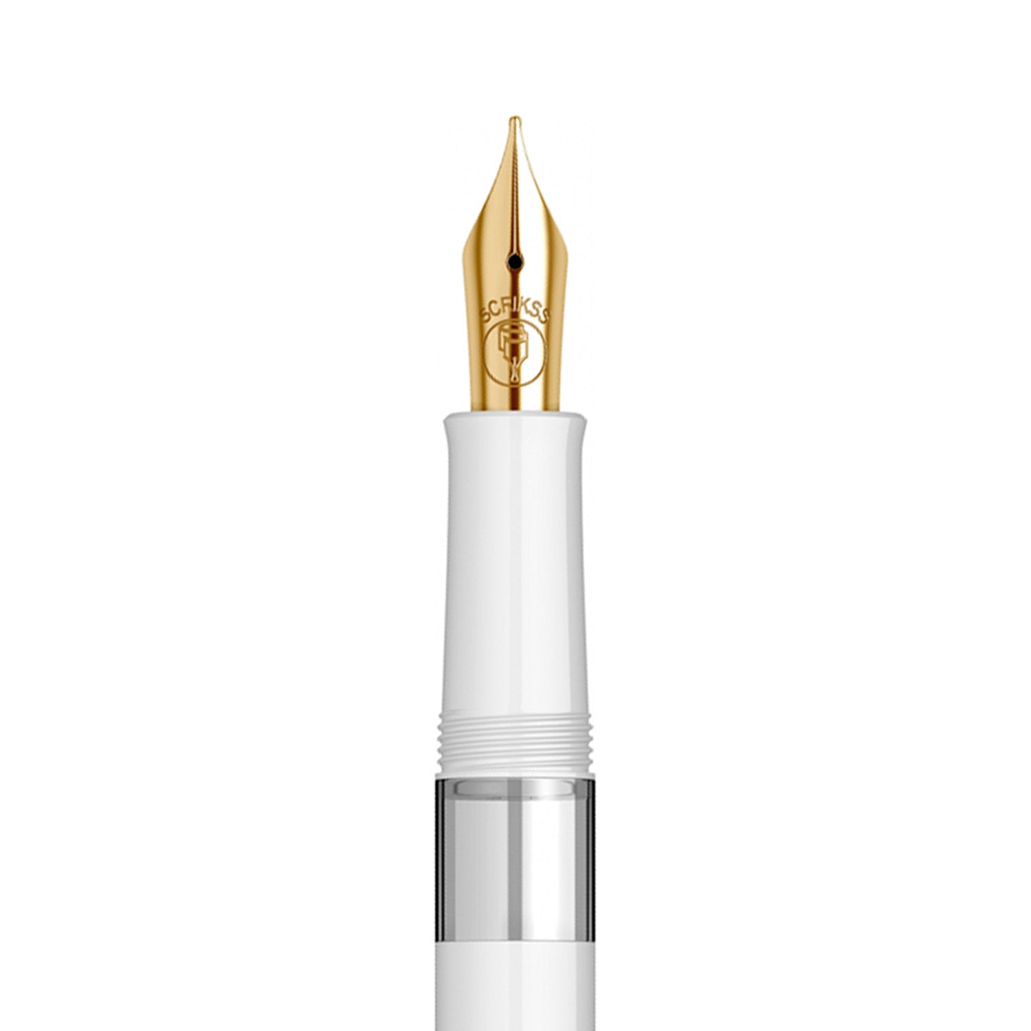 Scrikss 419 White GT Fountain Pen