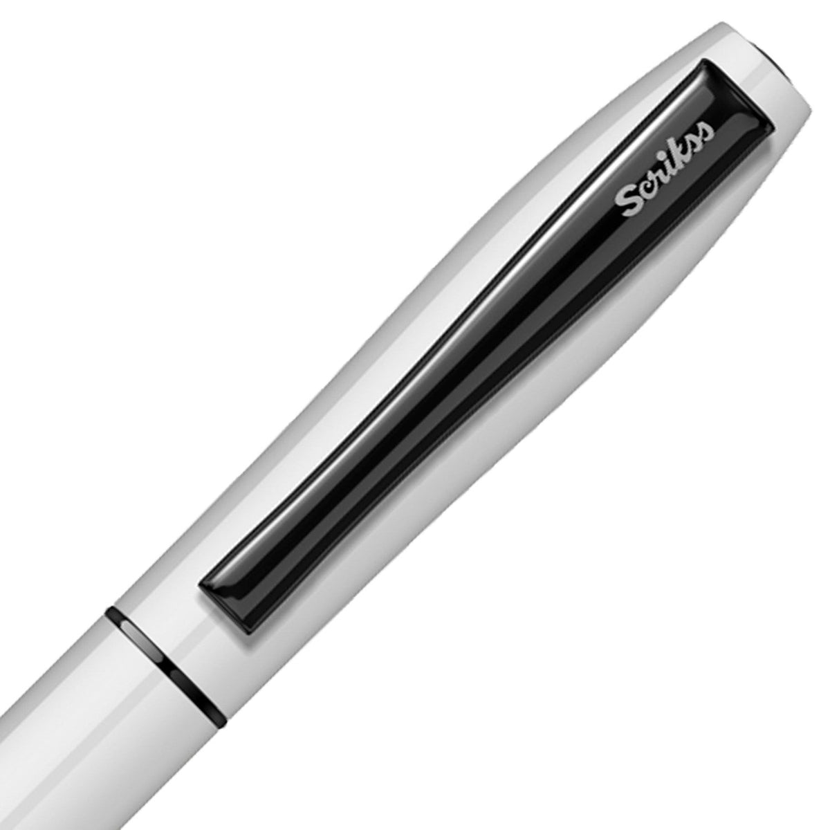 Scrikss Carnival Glossy White Roller Ball Pen 86763