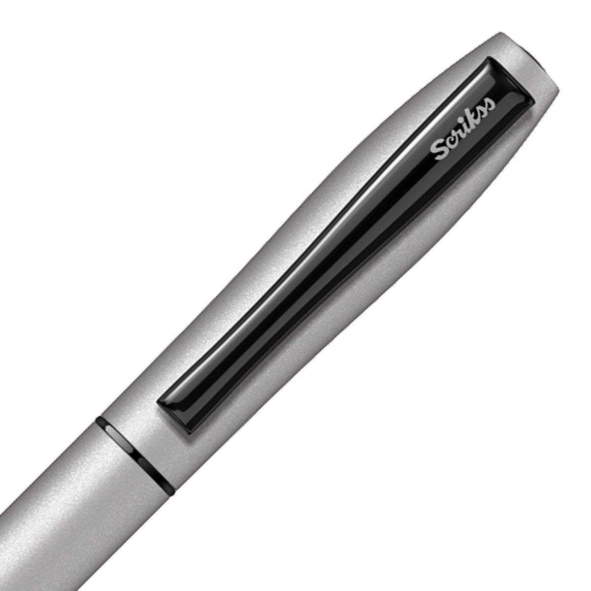 Scrikss Carnival Matte Satin Silver Roller Ball Pen 86794