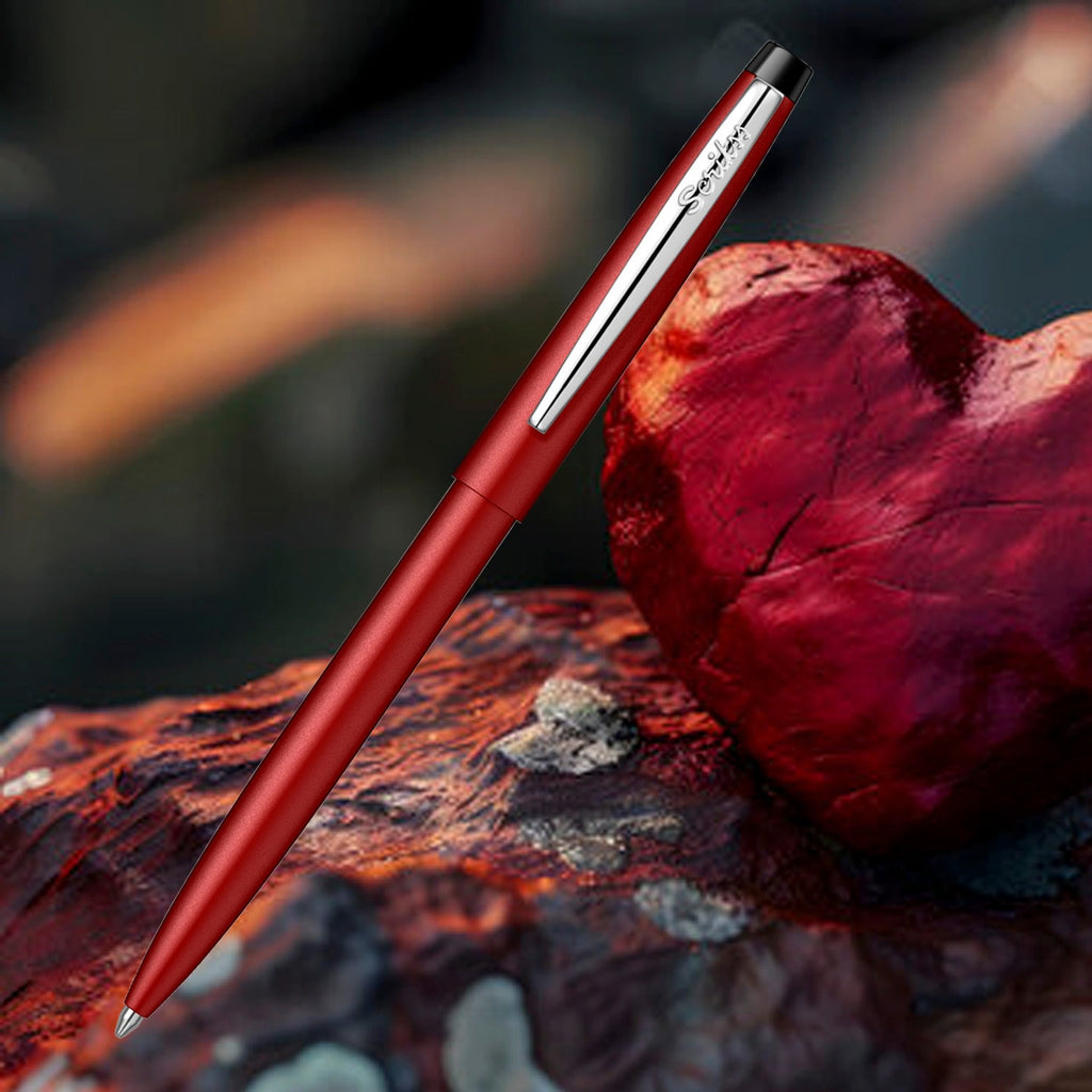 Scrikss F108 Matte Metallic Red CT Ballpoint Pen 52430