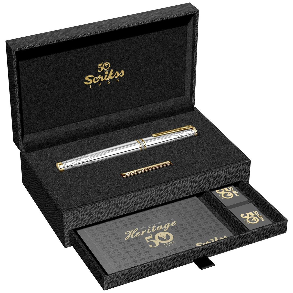 Scrikss Heritage Chrome GT Roller Ball Pen 80761