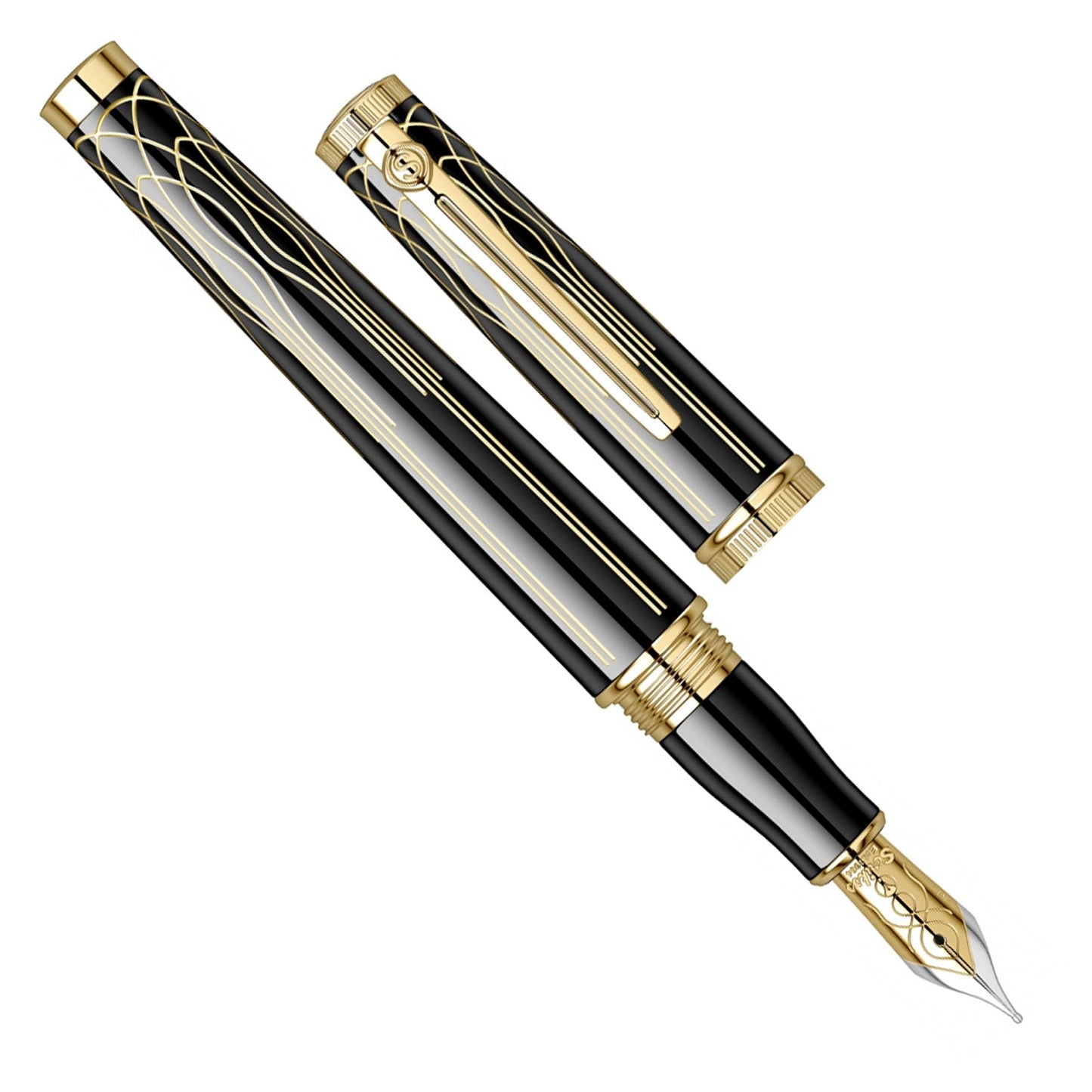 Scrikss Heritage Glossy Black GT Fountain Pen