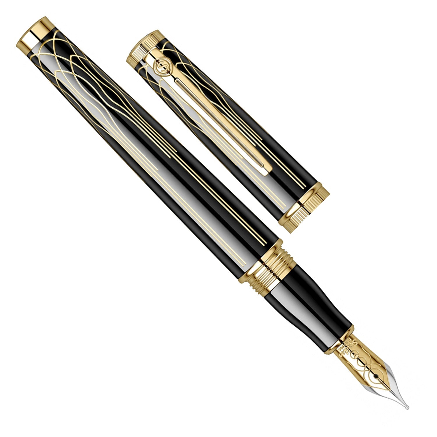 Scrikss Heritage Glossy Black GT Fountain Pen