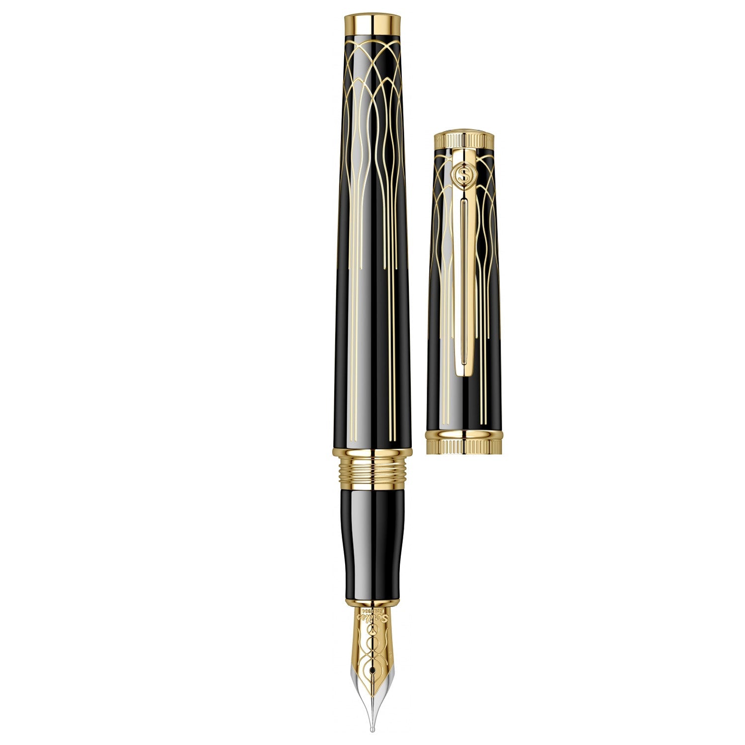 Scrikss Heritage Glossy Black GT Fountain Pen
