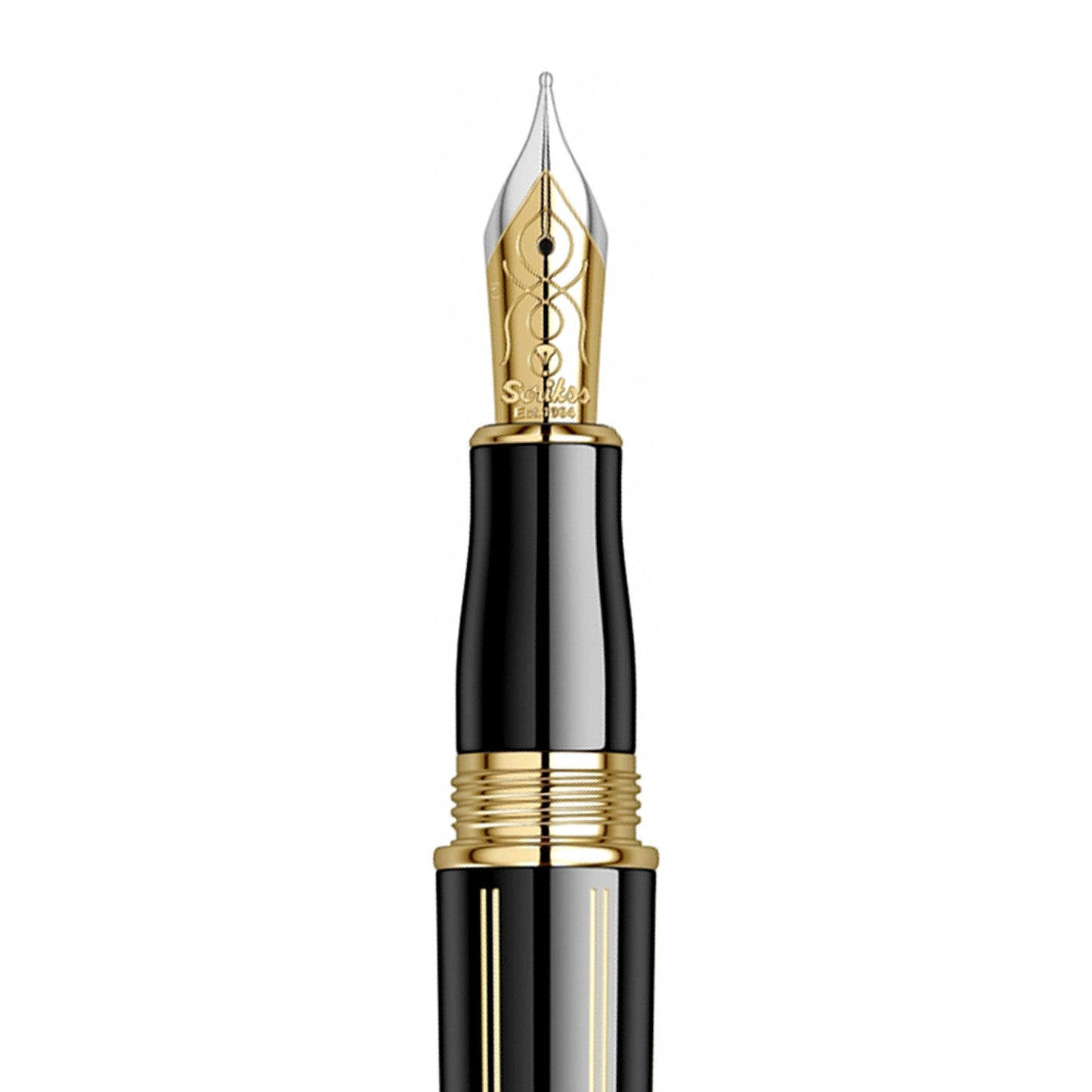 Scrikss Heritage Glossy Black GT Fountain Pen