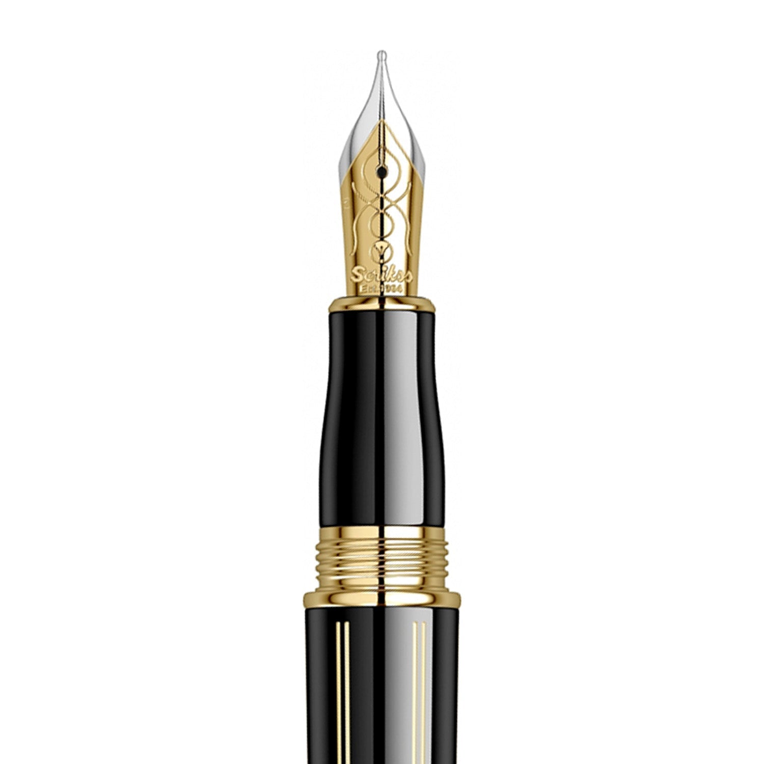 Scrikss Heritage Glossy Black GT Fountain Pen