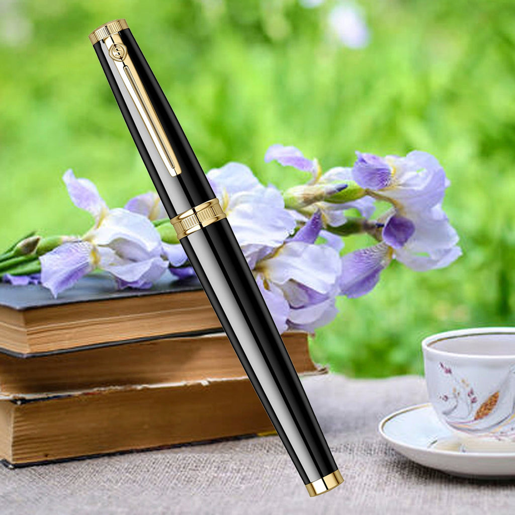 Scrikss Heritage Glossy Black GT Roller Ball Pen 83991