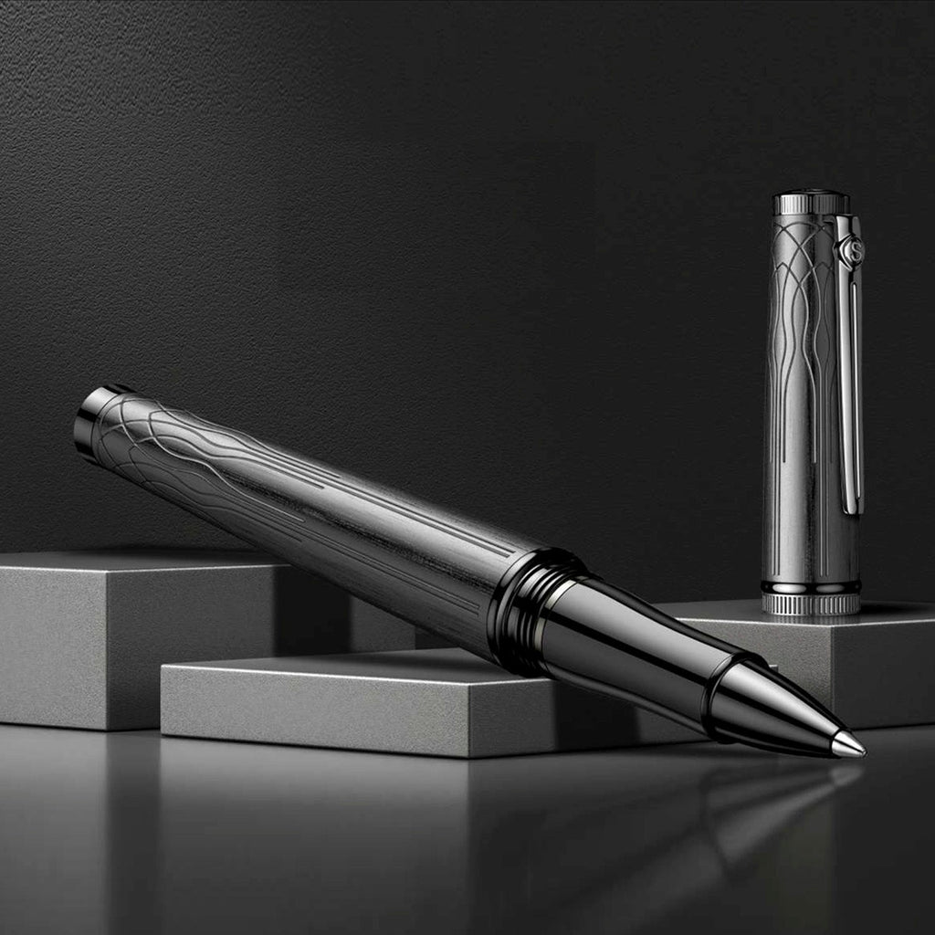 Scrikss Heritage Matt Black Roller Ball Pen 83977