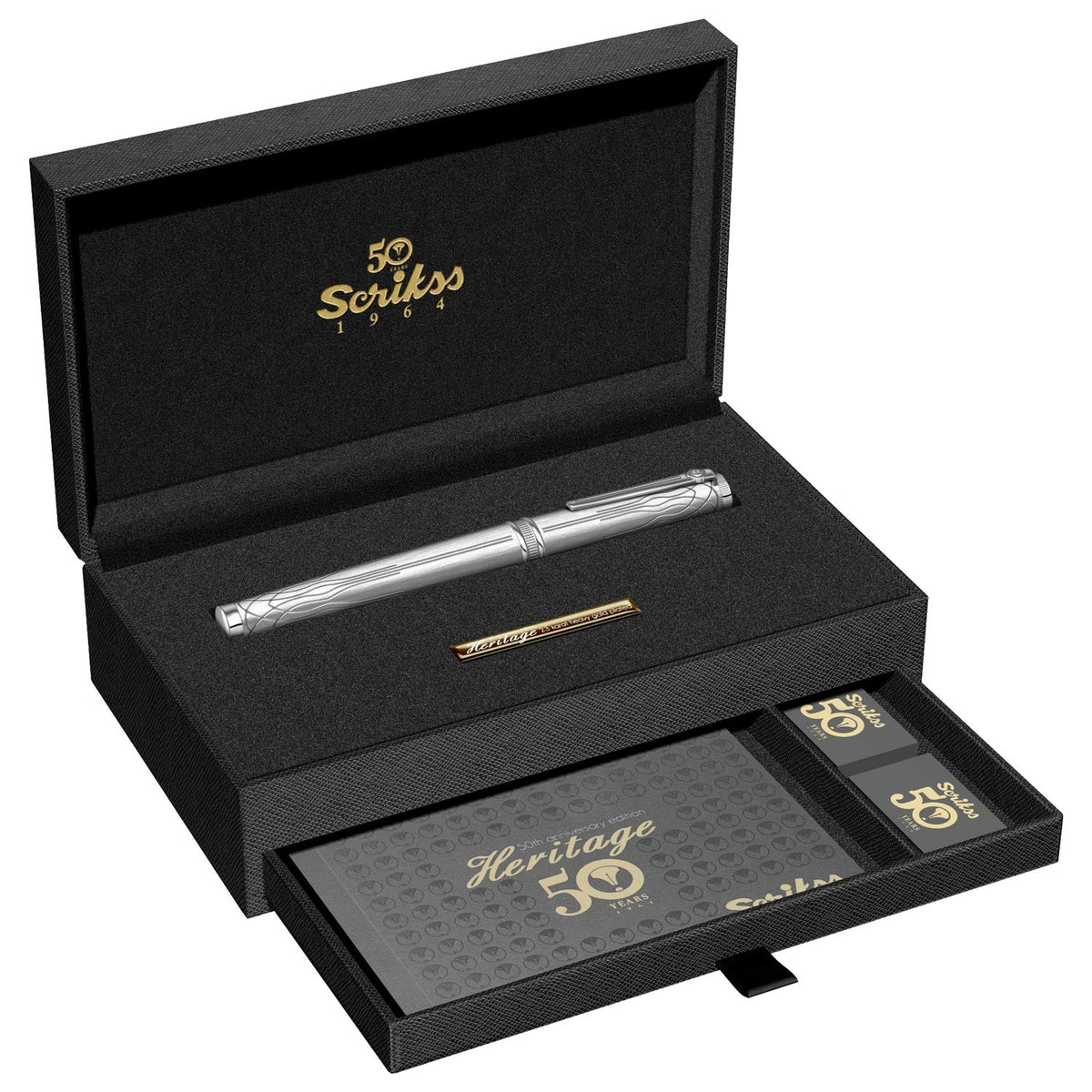Scrikss Heritage Platinum Roller Ball Pen 80785