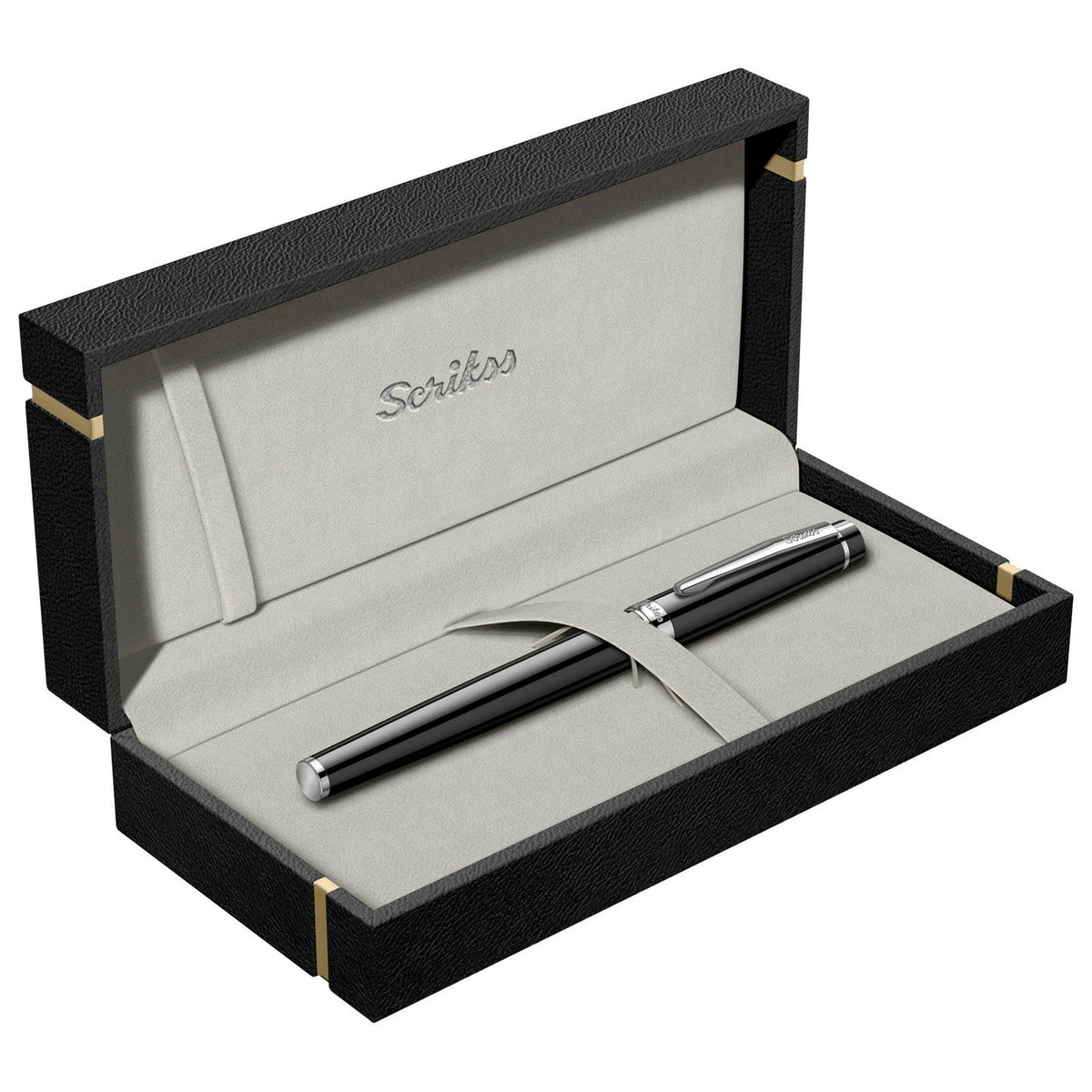 Scrikss Honour 38 Glossy Black CT Roller Ball Pen 62385