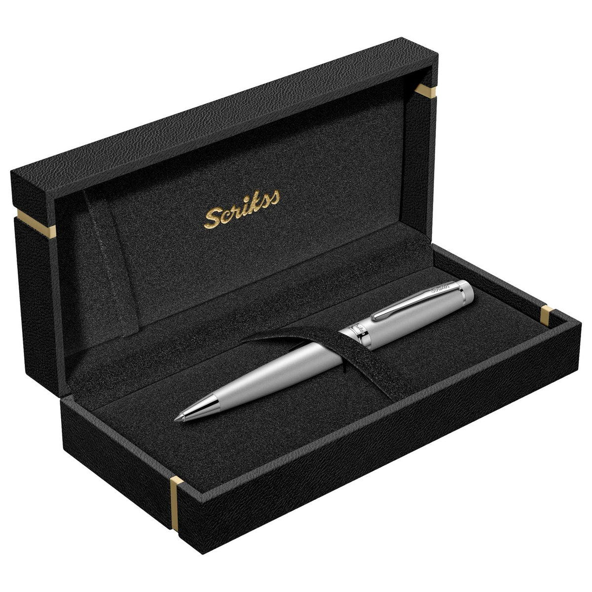 Scrikss Honour 38 Matte Chrome CT Ballpoint Pen 62361