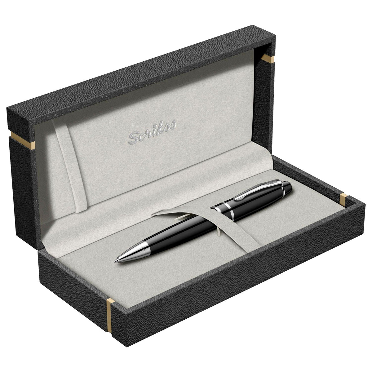 Scrikss Havana 63 Glossy Black CT Ballpoint Pen 75132