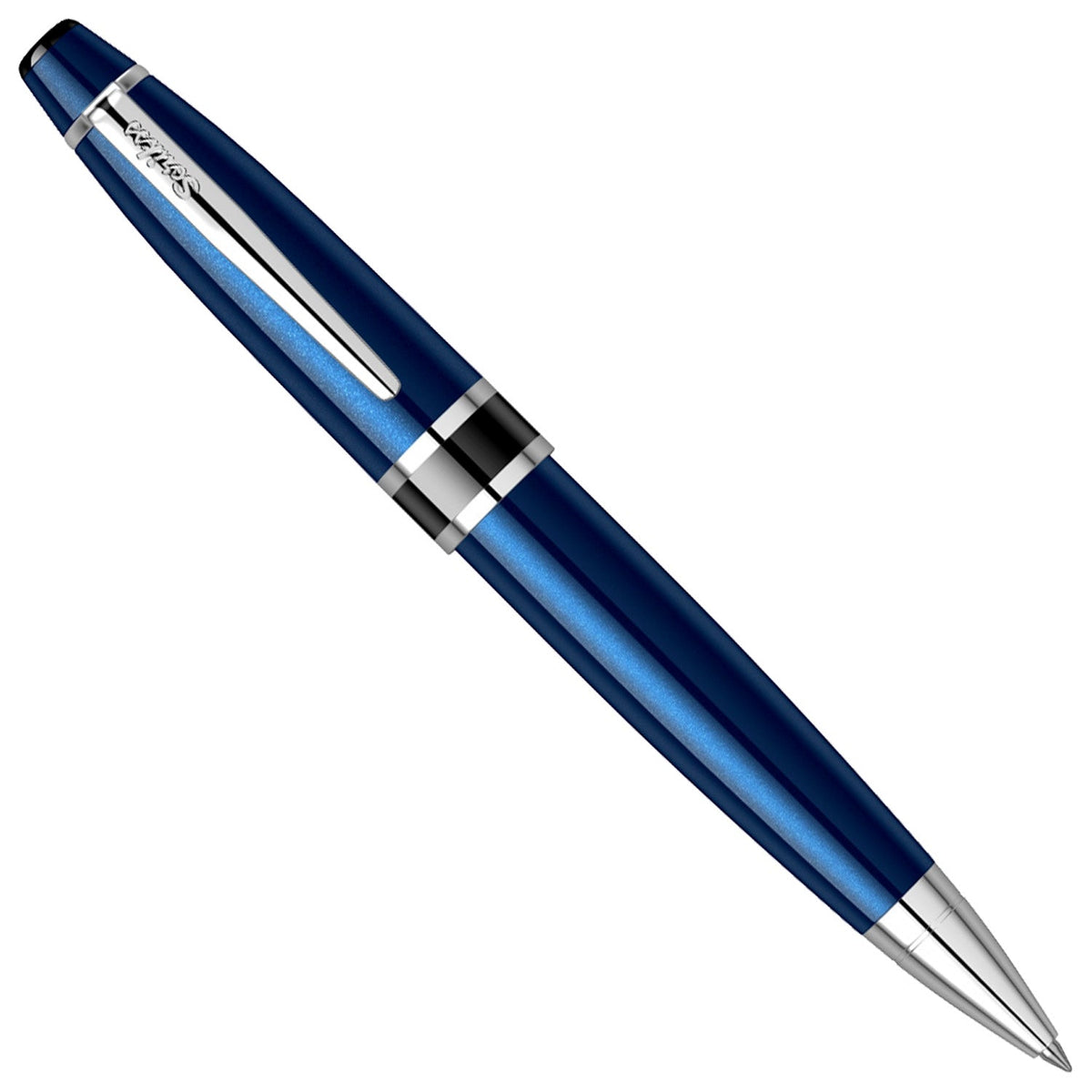 Scrikss Havana 63 Glossy Blue CT Ballpoint Pen 75125