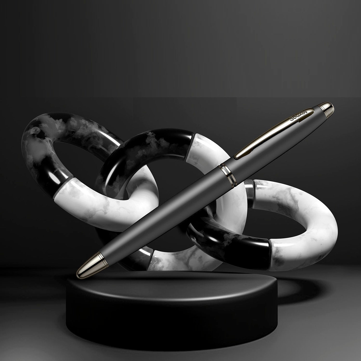 Scrikss Knight 88 Matt Black Fountain Pen