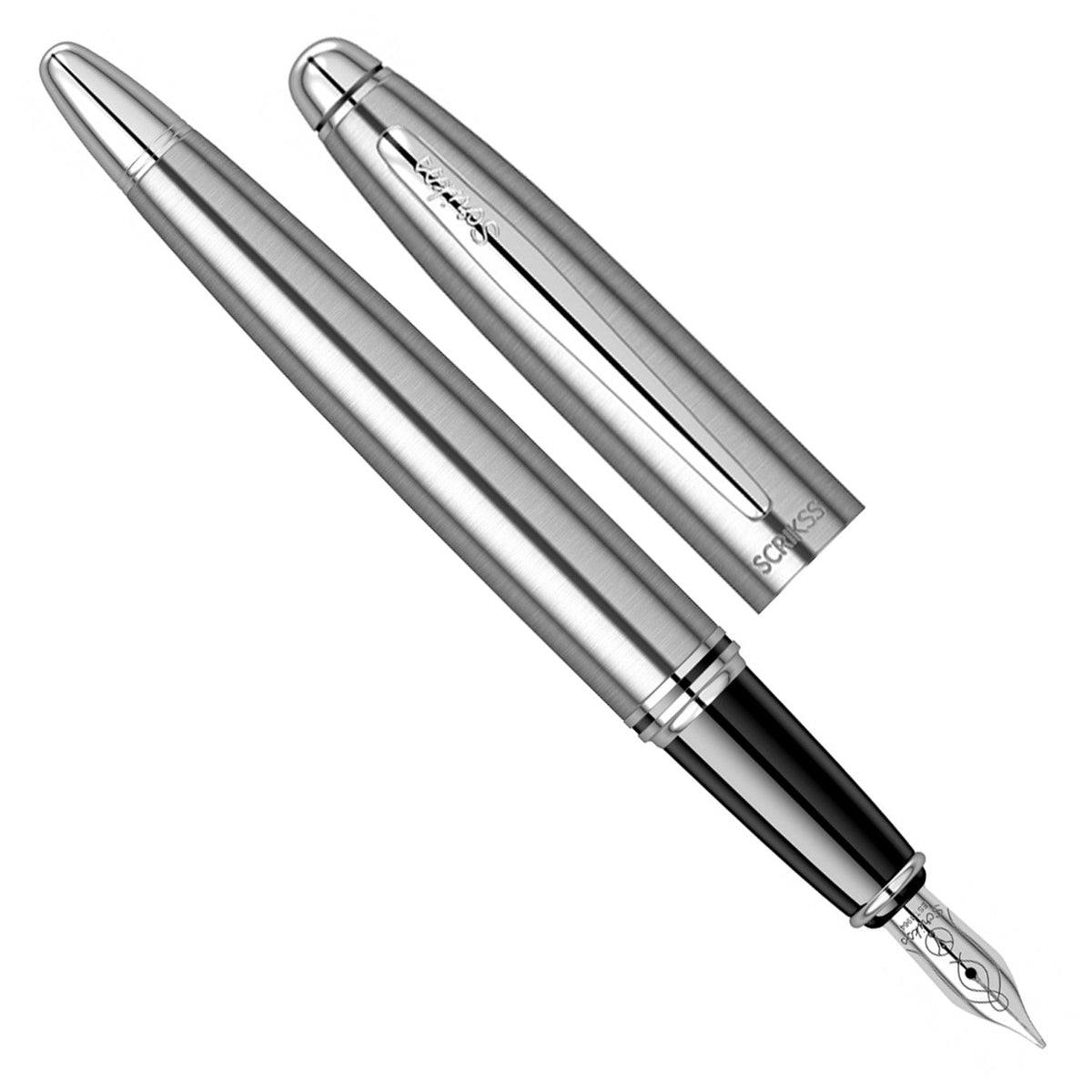 Scrikss Knight 88 Stainless Steel CT Fountain Pen