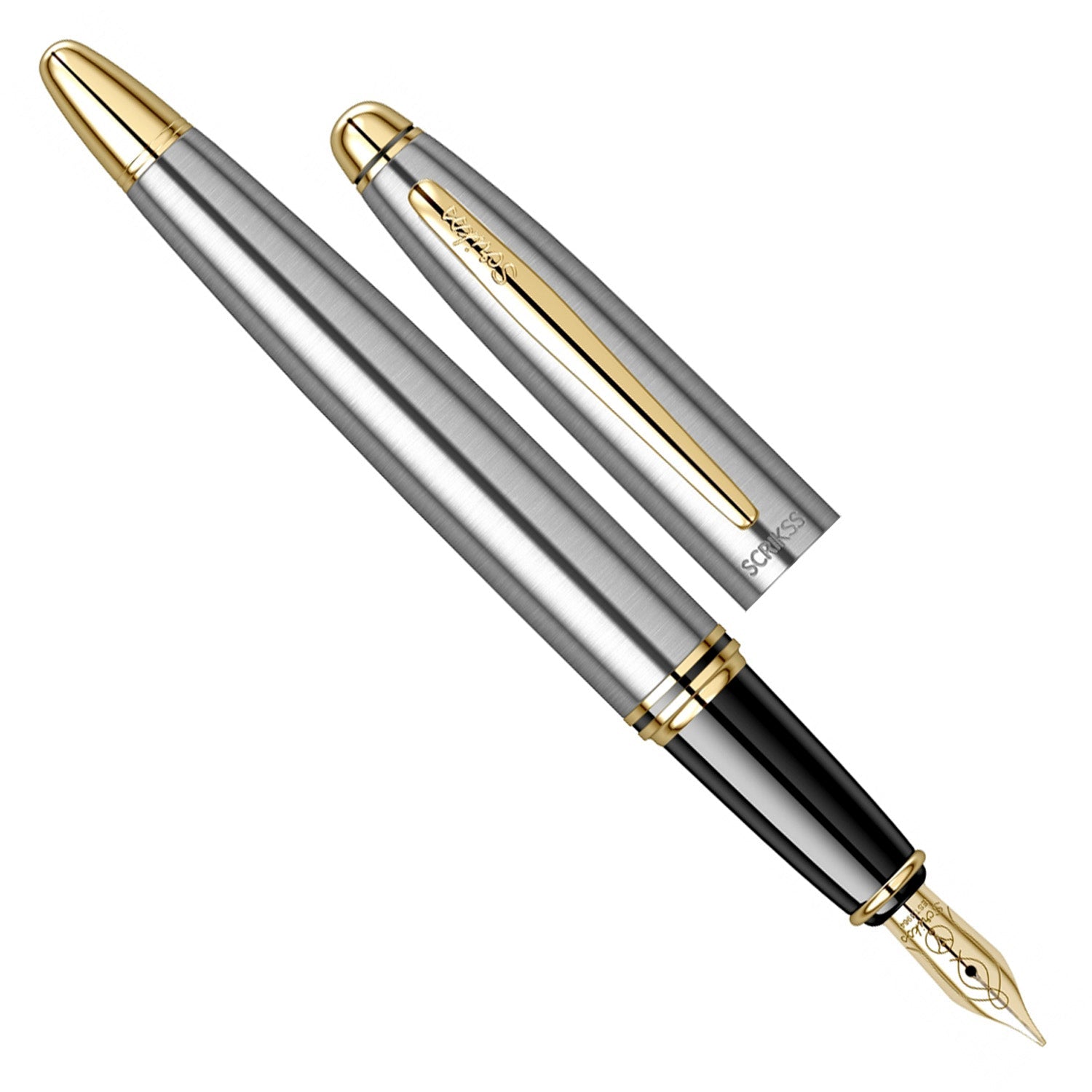 Scrikss Knight 88 Stainless Steel GT Fountain Pen