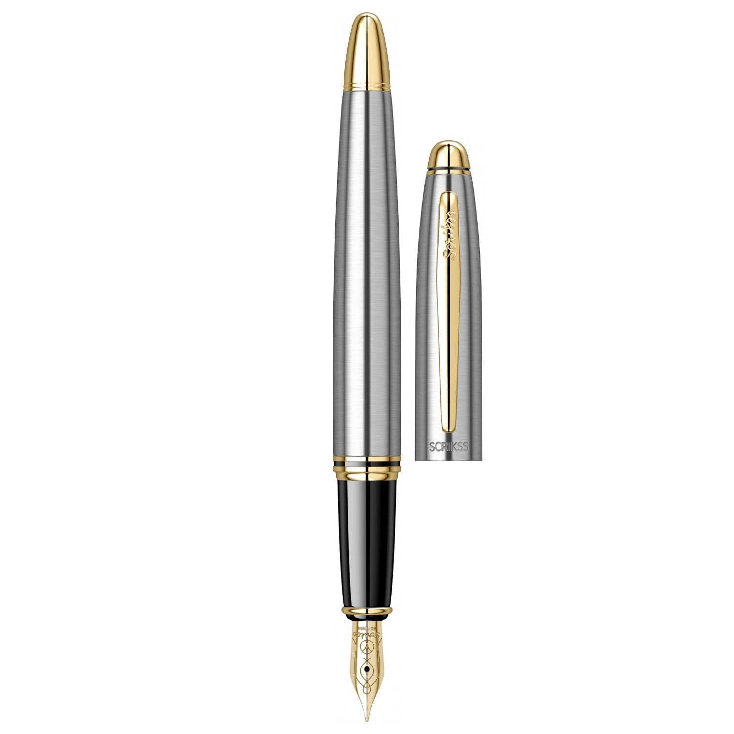 Scrikss Knight 88 Stainless Steel GT Fountain Pen