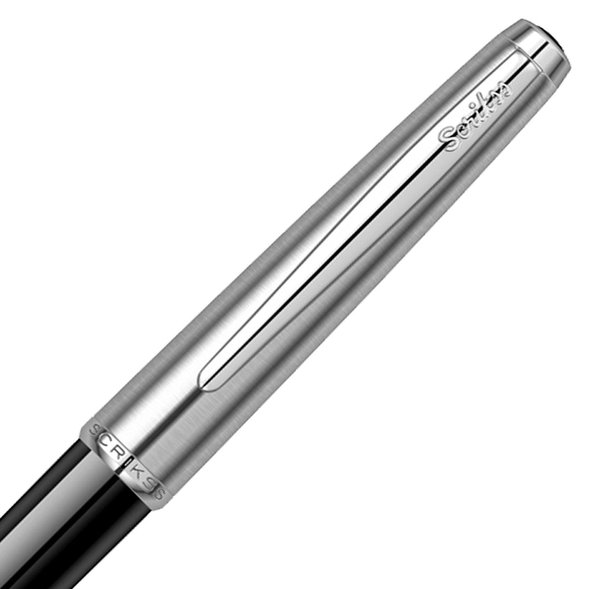 Scrikss Metropolis 78 Black Chrome CT Ballpoint Pen 52560