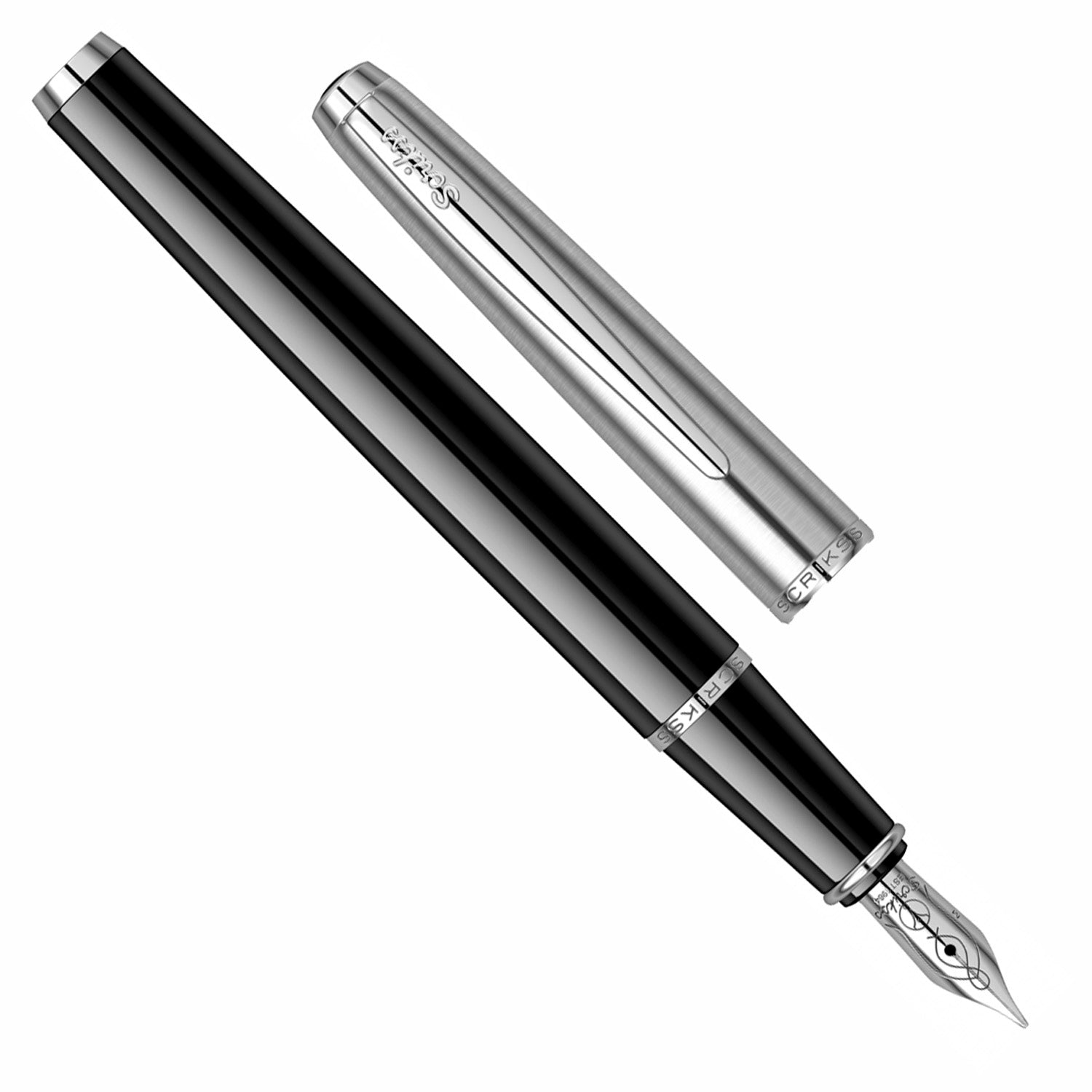 Scrikss Metropolis 78 Black CT Fountain Pen