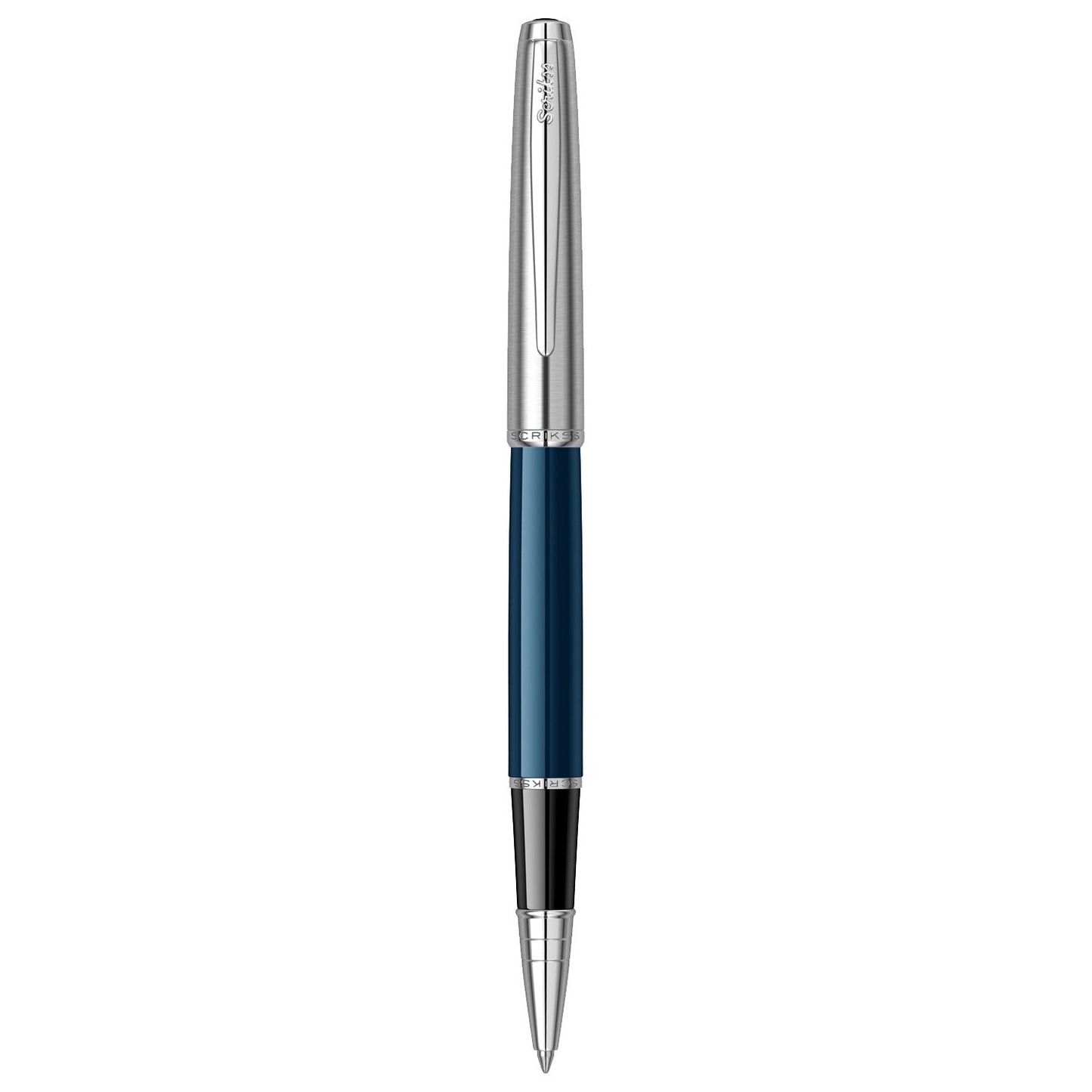 Scrikss Metropolis 78 Blue Chrome CT Roller Ball Pen 83267