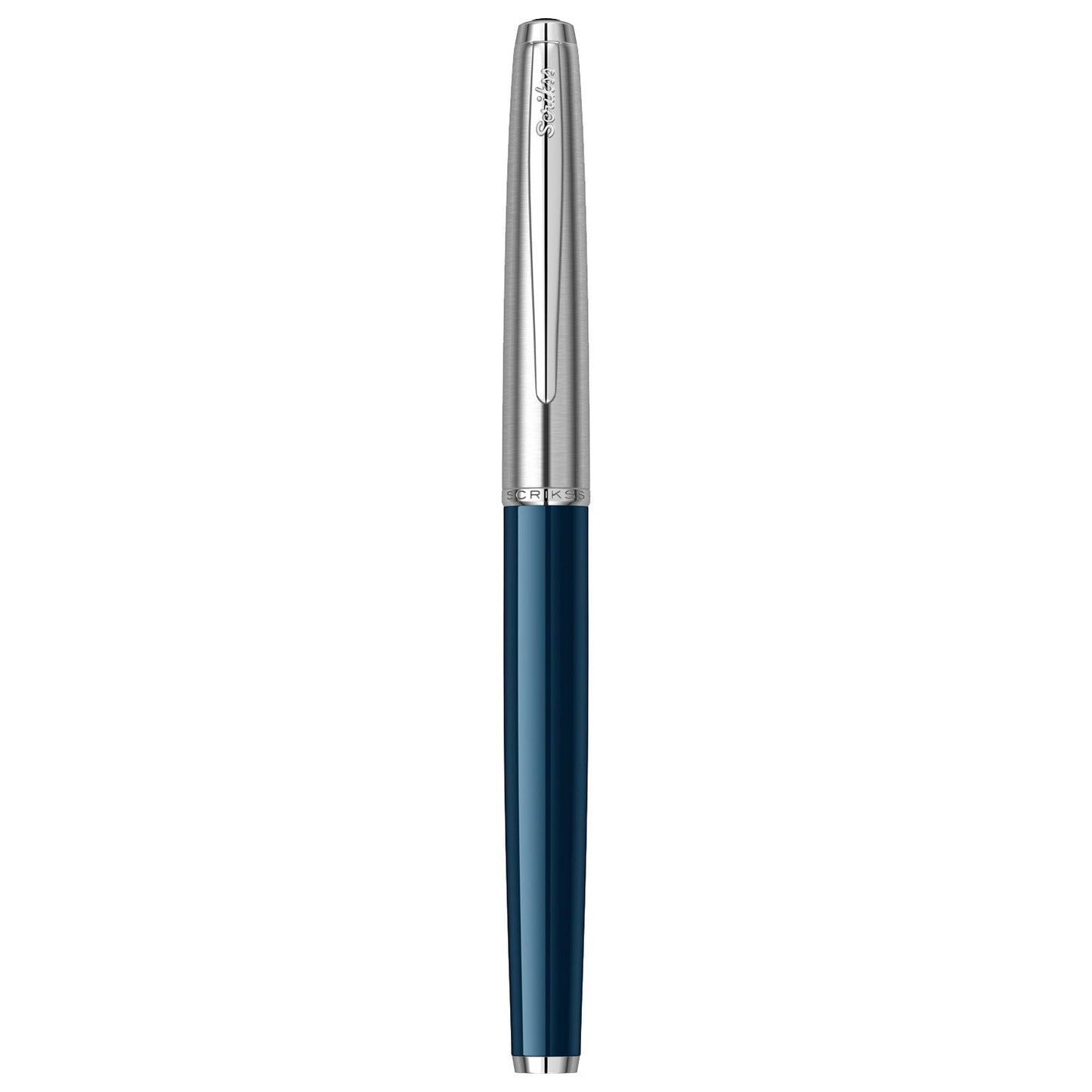 Scrikss Metropolis 78 Blue Chrome CT Roller Ball Pen 83267