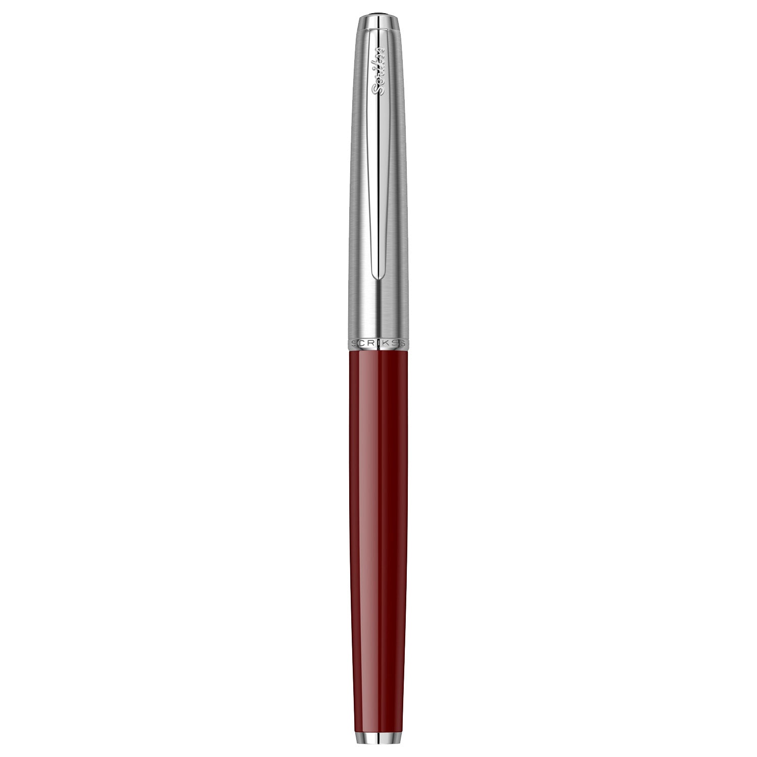 Scrikss Metropolis 78 Burgundy Chrome CT Roller Ball Pen 83243