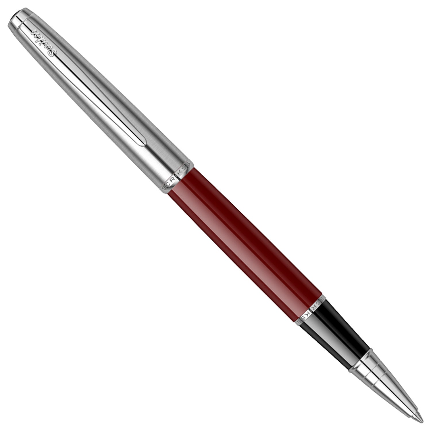 Scrikss Metropolis 78 Burgundy Chrome CT Roller Ball Pen 83243