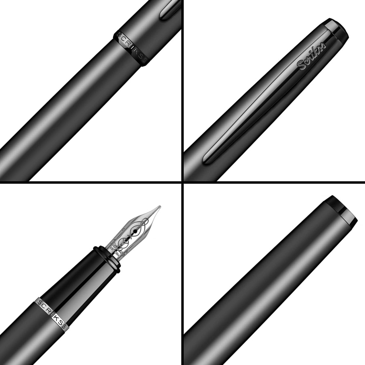 Scrikss Metropolis 78 Matt Black Fountain Pen