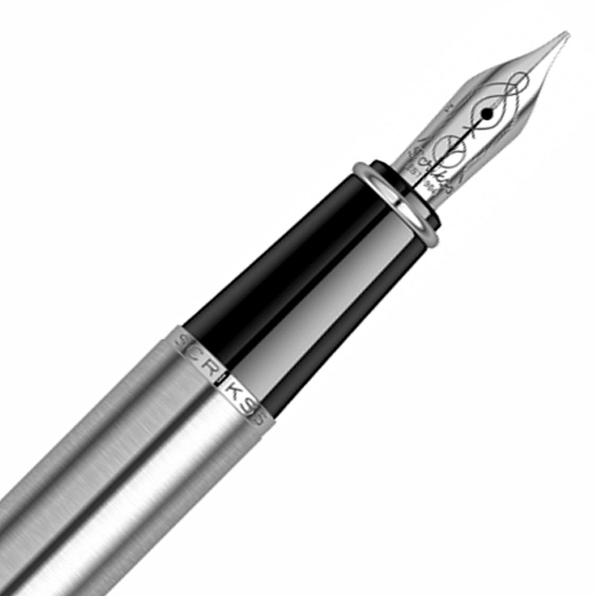 Scrikss Metropolis 78 Satin Chrome CT Fountain Pen