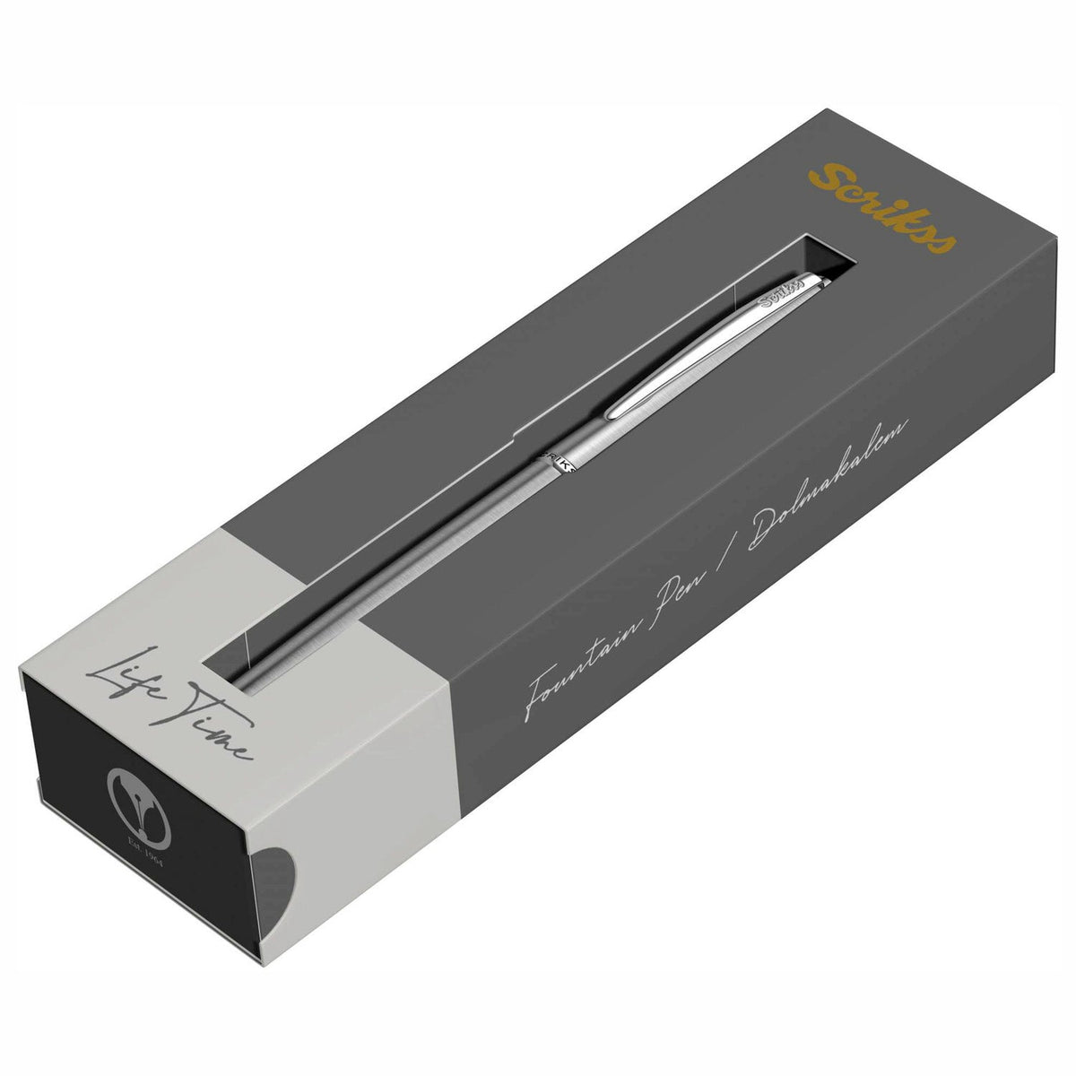Scrikss Metropolis 78 Satin Chrome CT Fountain Pen