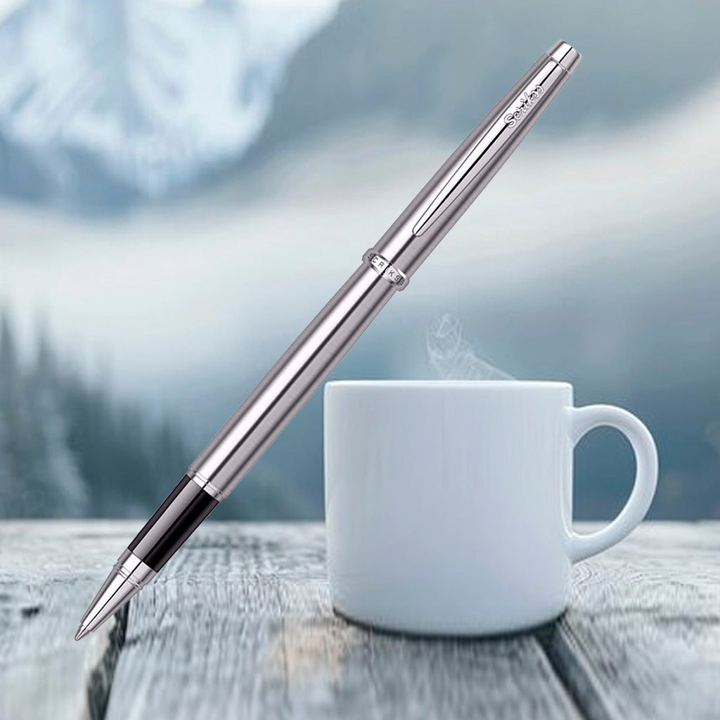 Scrikss Metropolis 800M Stainless Steel CT Roller Ball Pen 82000