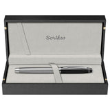 Scrikss Noble 35C Spiral Black CT Fountain Pen
